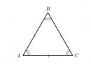 Obtuse triangle: length of sides, sum of angles