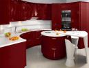 Sensual burgundy color for luxurious living Hall design in burgundy with gold color