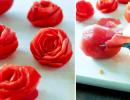 How to make tomato roses